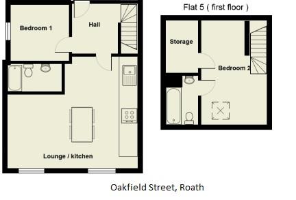Floorplan for Oakfield Street, Roath